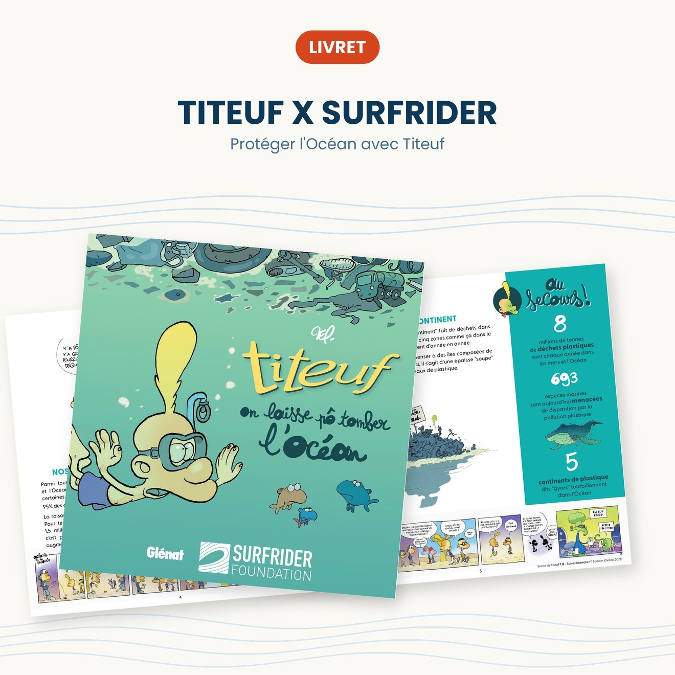 livret surfrider et titeuf